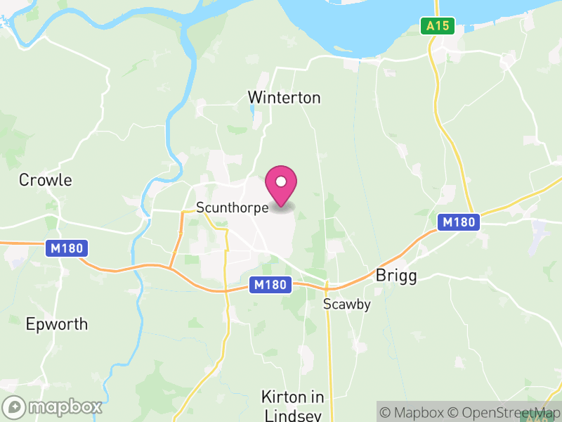 Map of North Lincolnshire, England