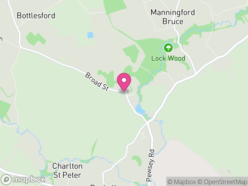 Map of North Newnton, Wiltshire