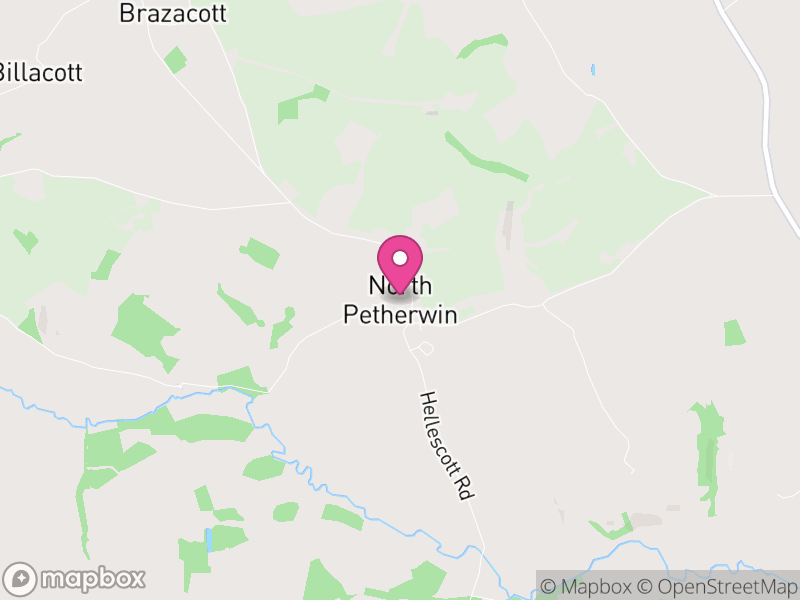 Map of North Petherwin, Cornwall