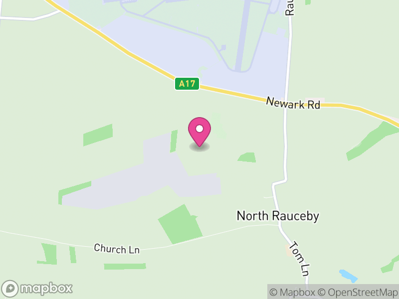 Map of North Rauceby, North Kesteven