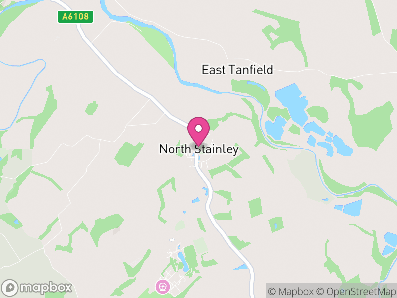 Map of North Stainley with Sleningford, North Yorkshire