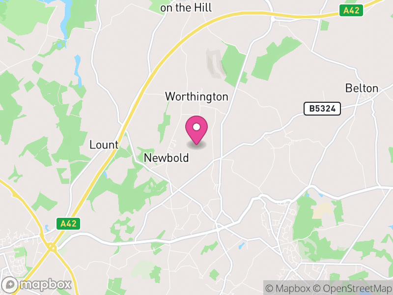 Map of North West Leicestershire, Leicestershire