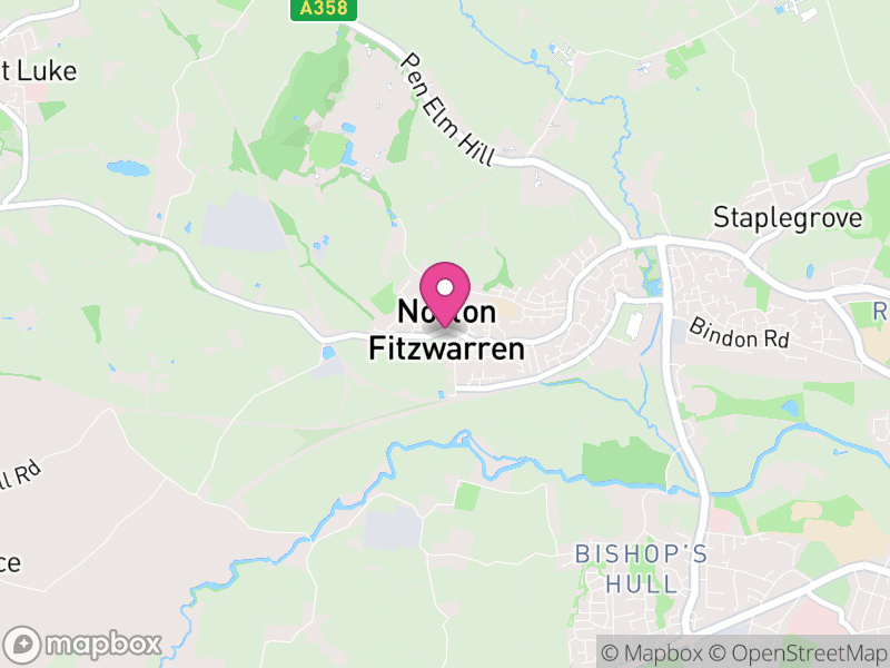 Map of Norton Fitzwarren, Somerset