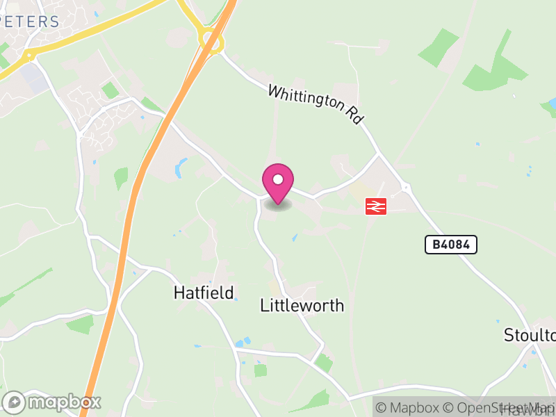 Map of Norton Juxta Kempsey, Wychavon