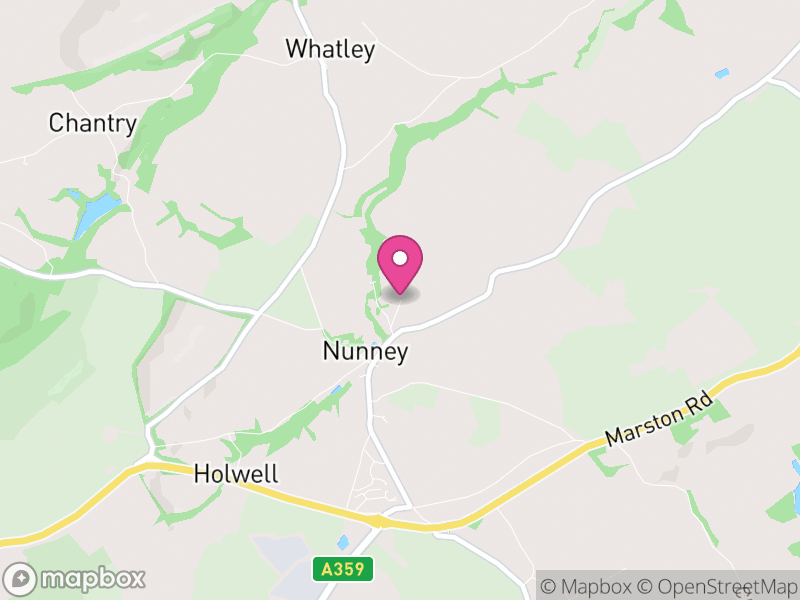 Map of Nunney, Somerset