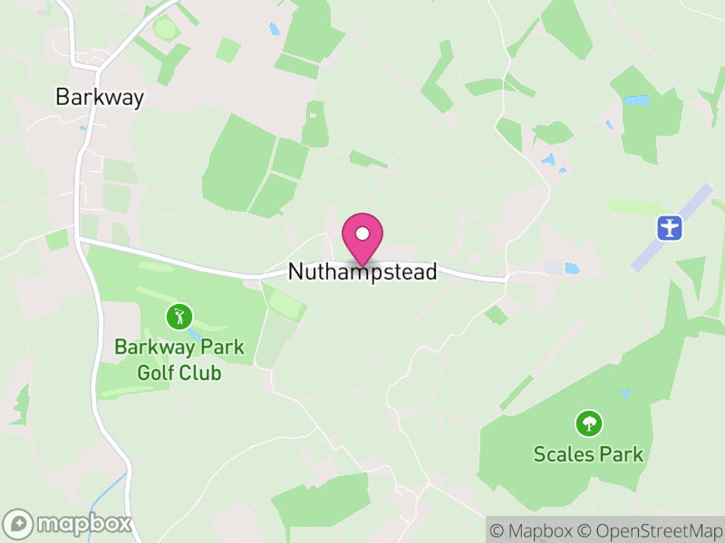 Map of Nuthampstead, North Hertfordshire