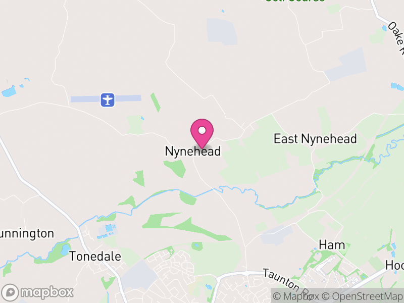 Map of Nynehead, Somerset