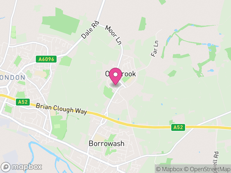 Map of Ockbrook and Borrowash, Erewash