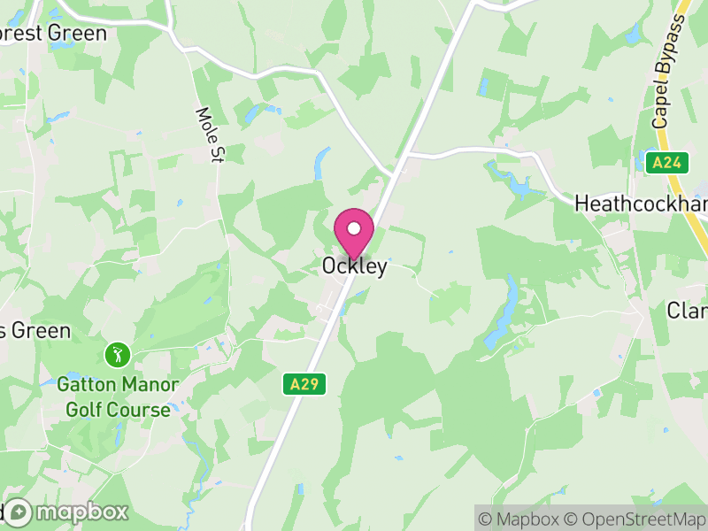 Map of Ockley, Mole Valley