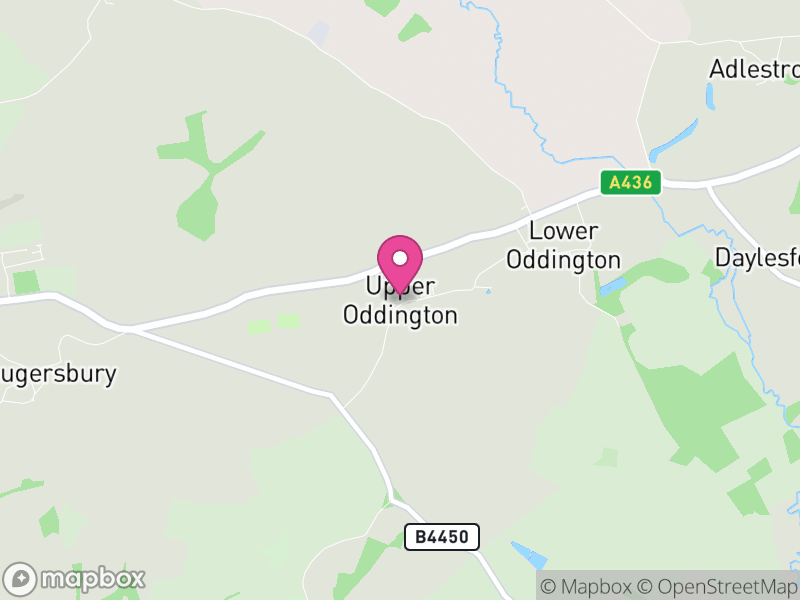 Map of Oddington, Cotswold