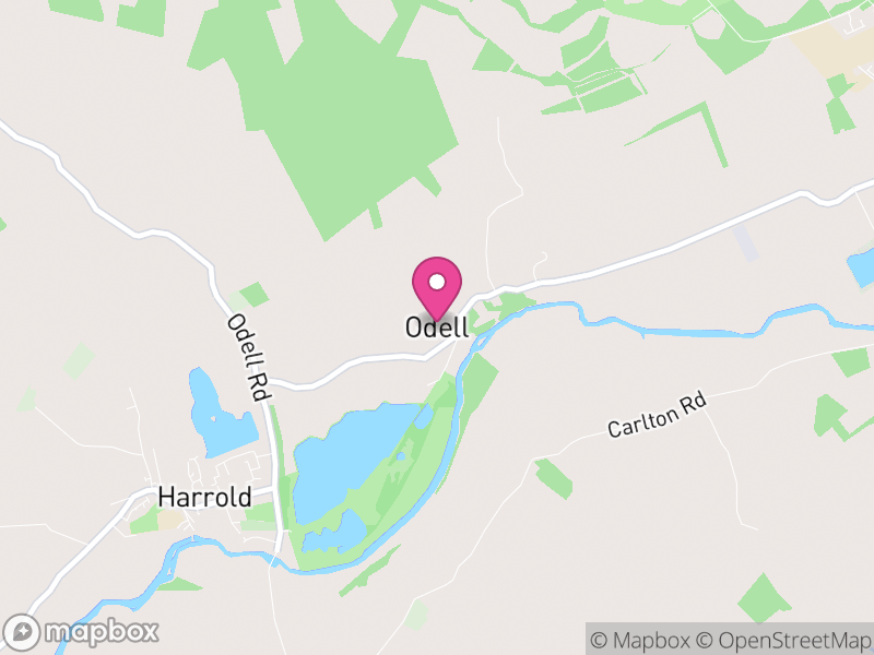 Map of Odell, Bedford