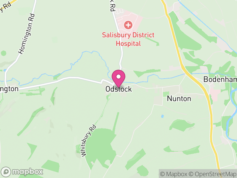 Map of Odstock, Wiltshire