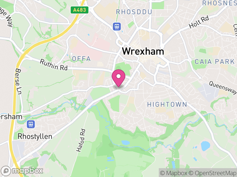 Map of Offa, Wrexham