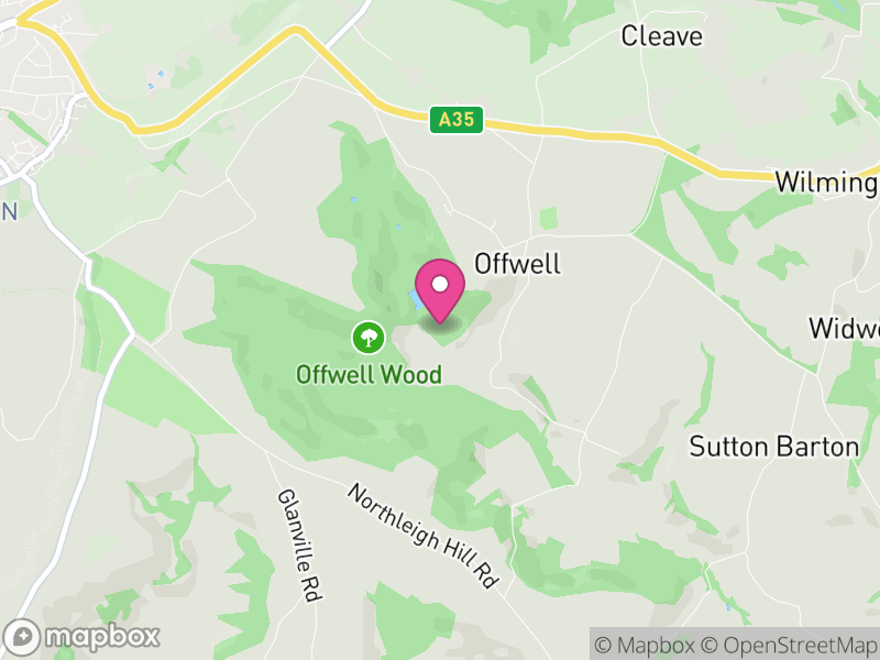 Map of Offwell, East Devon