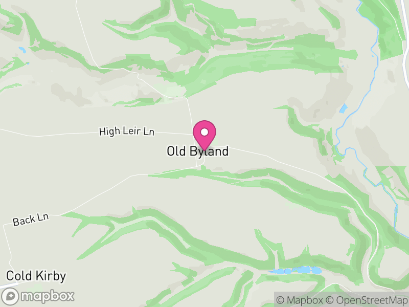 Map of Old Byland and Scawton, North Yorkshire