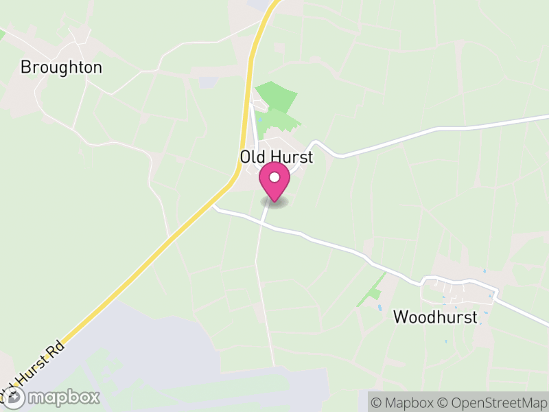 Map of Old Hurst, Huntingdonshire