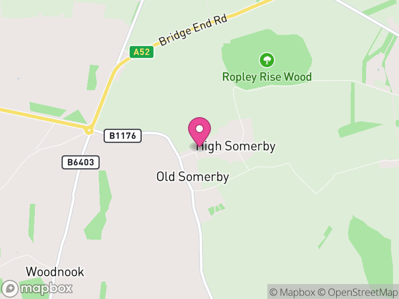Map of Old Somerby, South Kesteven