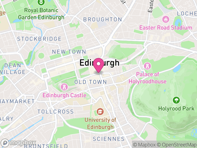 Map of Old Town, Edinburgh