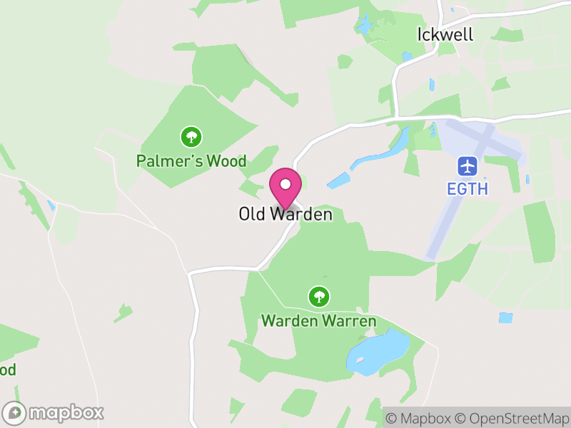 Map of Old Warden, Central Bedfordshire