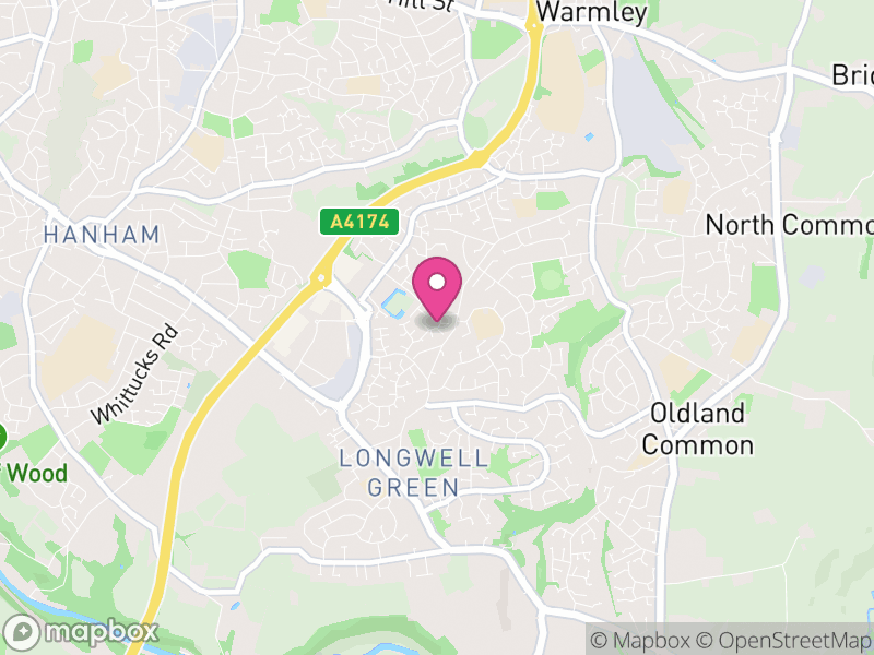 Map of Oldland, South Gloucestershire