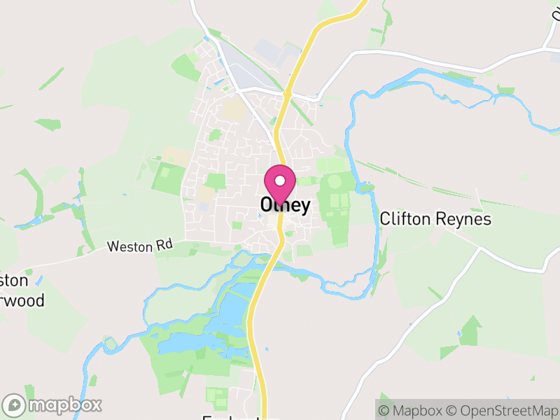 Map of Olney, Milton Keynes