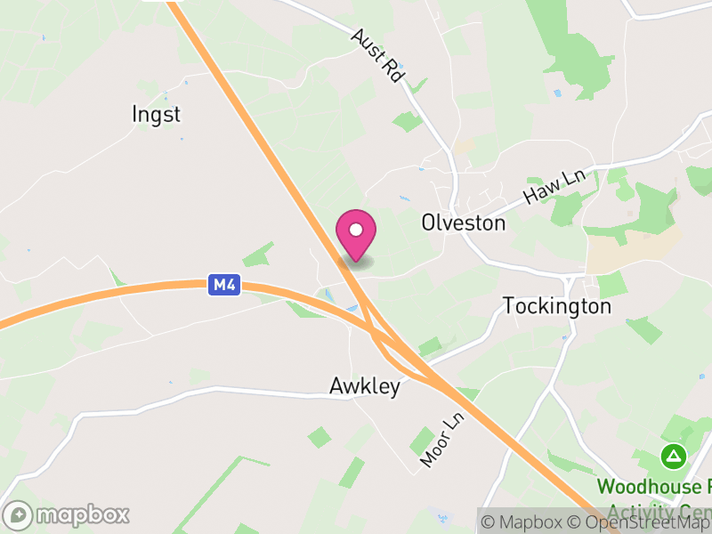 Map of Olveston, South Gloucestershire