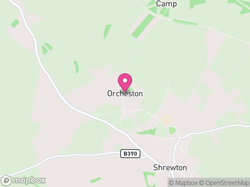 Map of Orcheston, Wiltshire