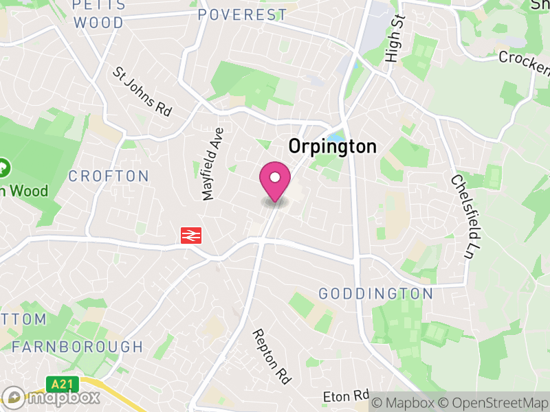 Map of Orpington