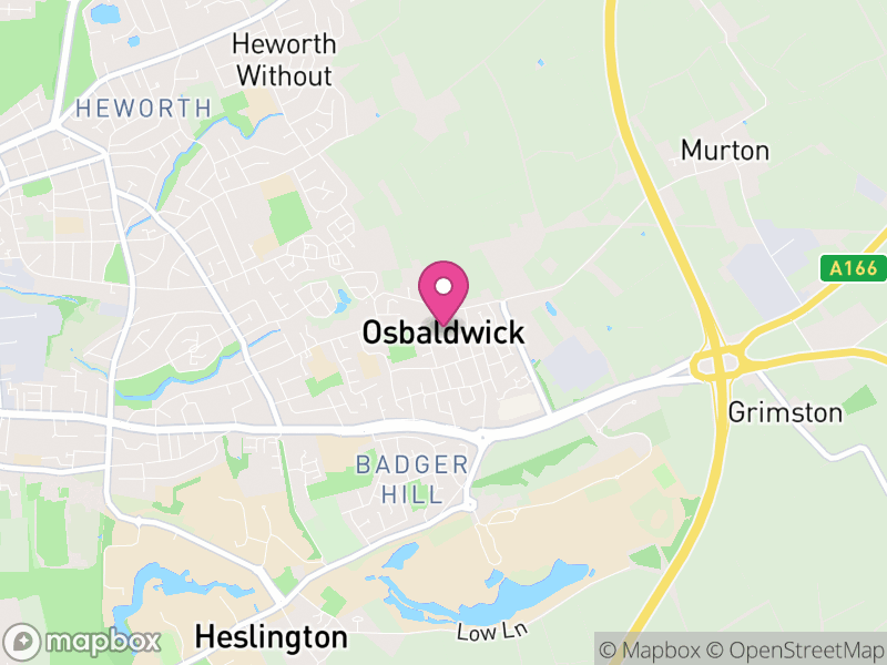 Map of Osbaldwick, York