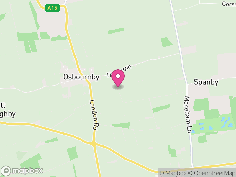 Map of Osbournby, North Kesteven