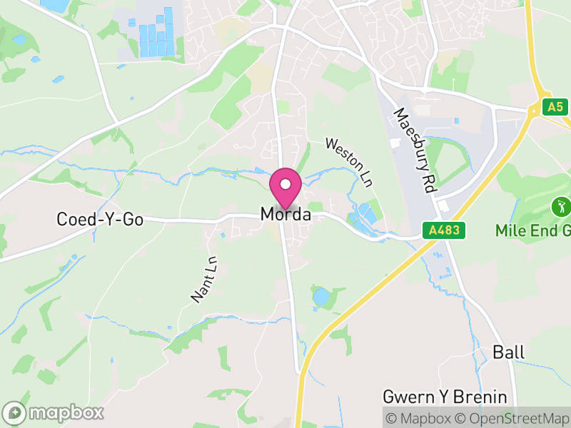 Map of Oswestry Rural, England