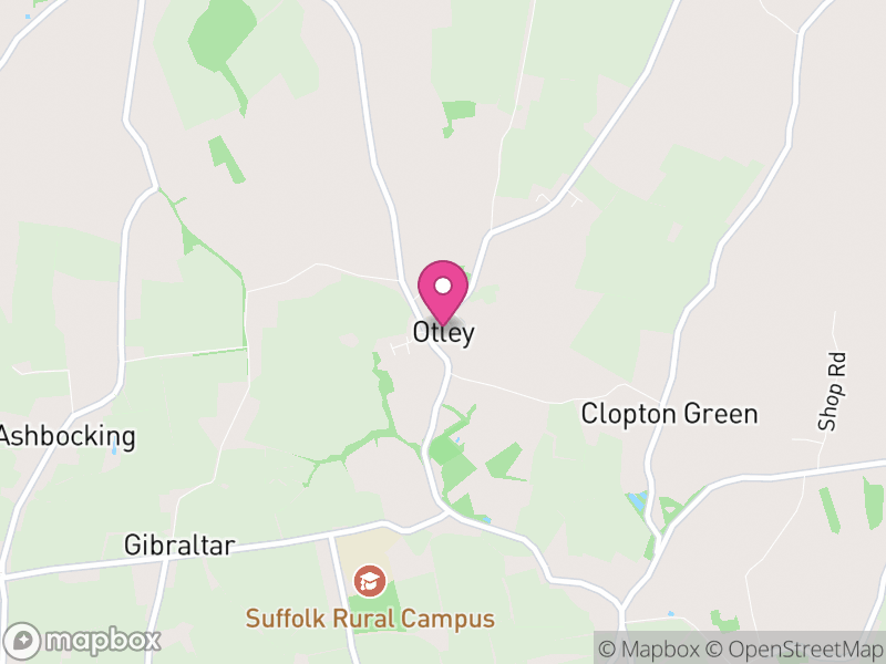 Map of Otley, East Suffolk