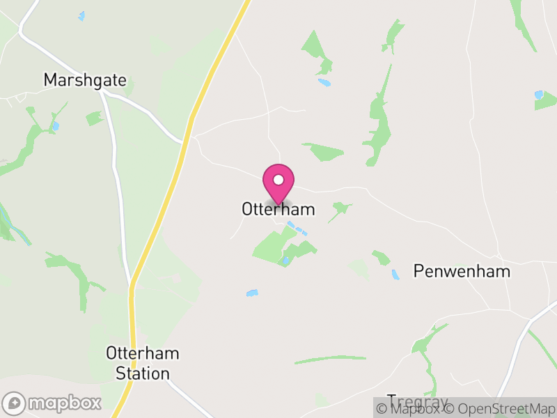 Map of Otterham, Cornwall