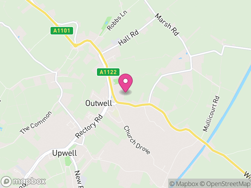 Map of Outwell, King's Lynn and West Norfolk