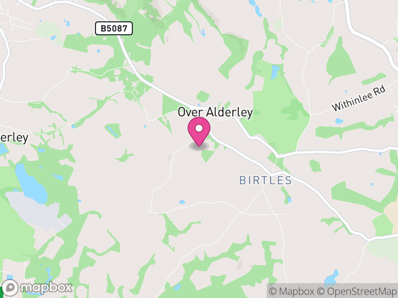 Map of Over Alderley, Cheshire East