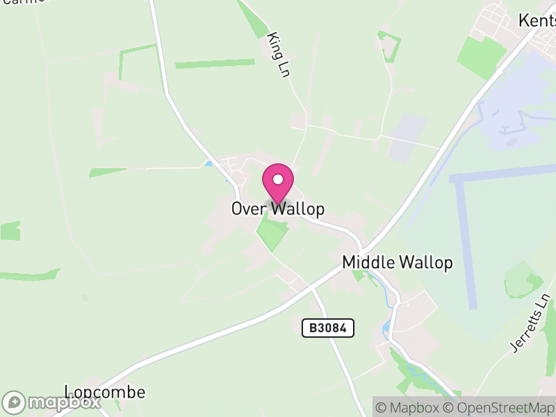 Map of Over Wallop, Test Valley