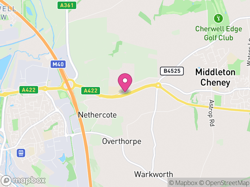 Map of Overthorpe, West Northamptonshire