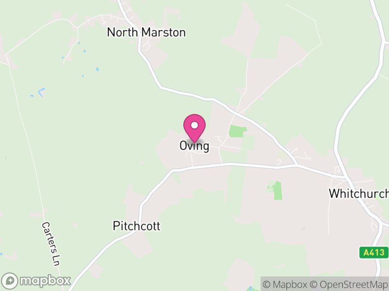 Map of Oving, Buckinghamshire