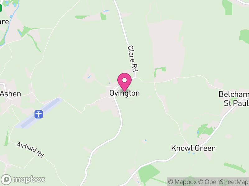 Map of Ovington, Braintree