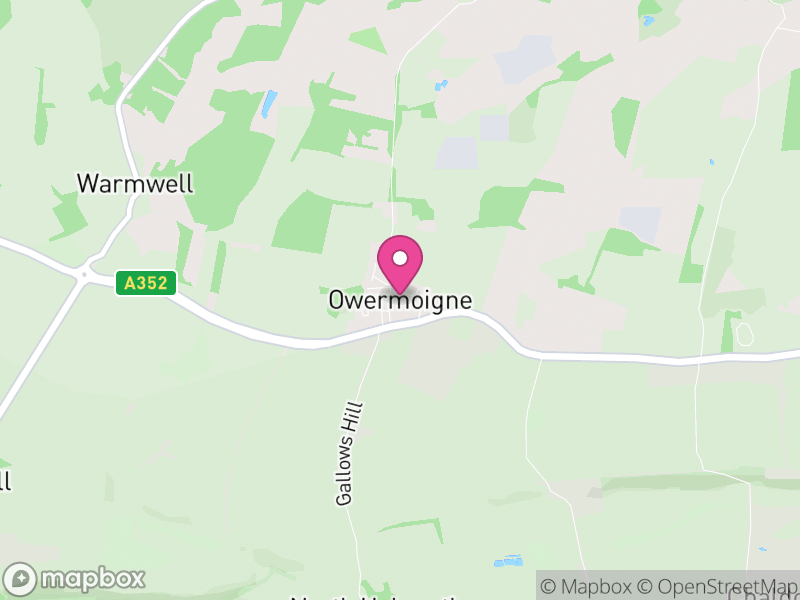 Map of Owermoigne, Dorset