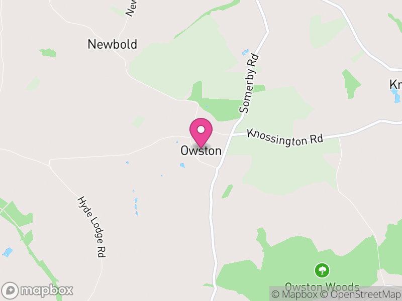 Map of Owston and Newbold, Harborough