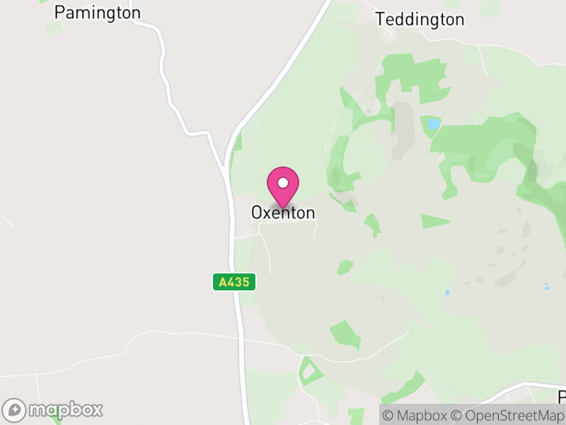 Map of Oxenton, Tewkesbury