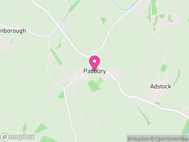 Map of Padbury, Buckinghamshire