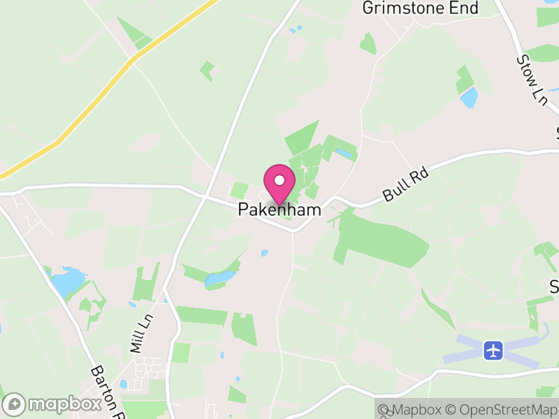 Map of Pakenham, West Suffolk