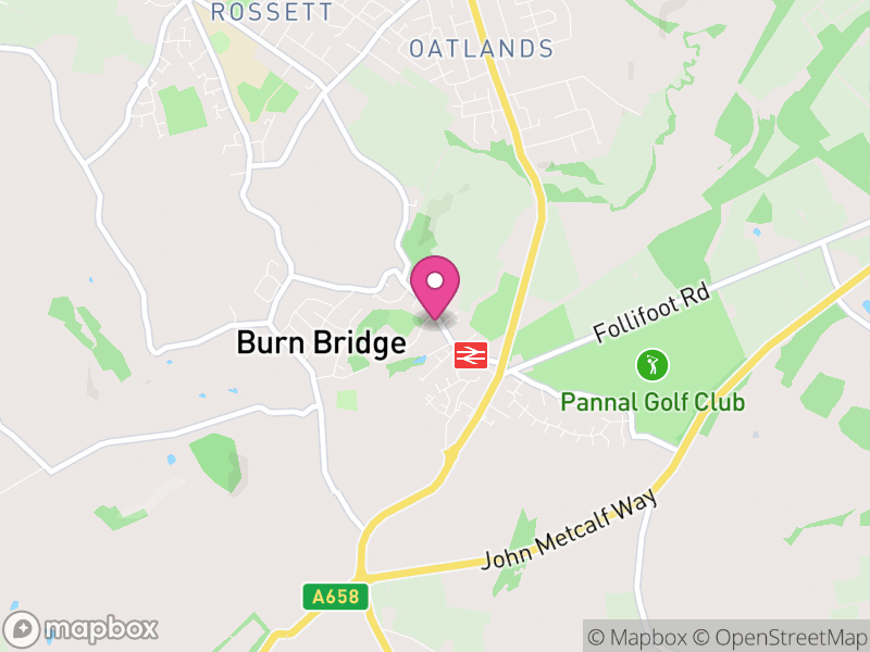 Map of Pannal and Burn Bridge, North Yorkshire