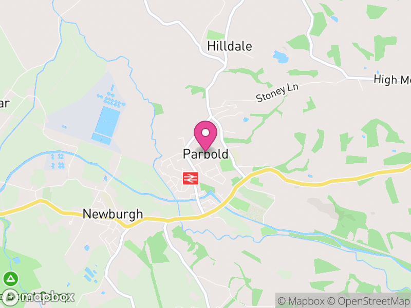 Map of Parbold, West Lancashire