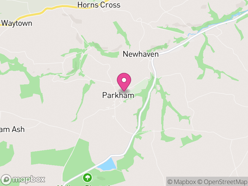 Map of Parkham, Torridge