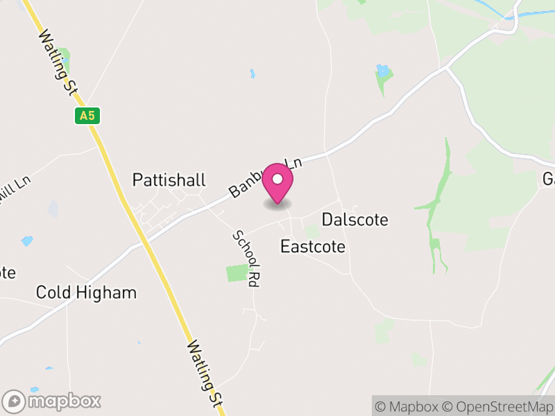 Map of Pattishall, West Northamptonshire