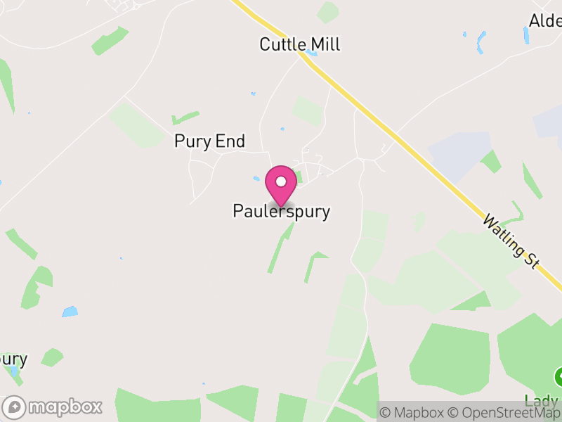 Map of Paulerspury, West Northamptonshire