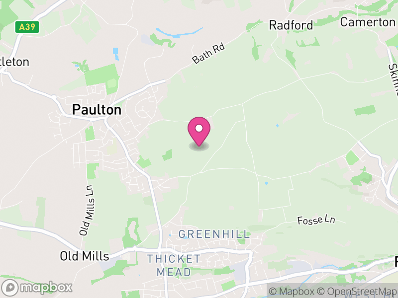 Map of Paulton, Bath and North East Somerset